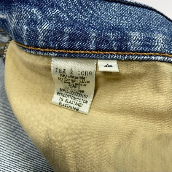 RAG & BONE Men’s Fit 2 Slim Jeans in Jamie Wash 32 - Picture 7 of 8